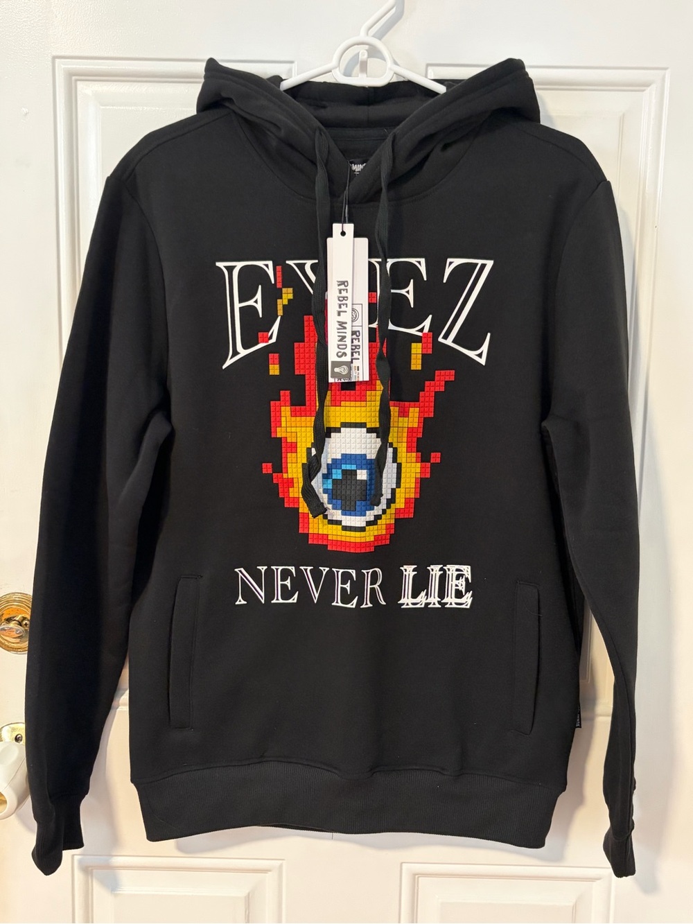 Never Lie Black Graphic Crewneck Sweater